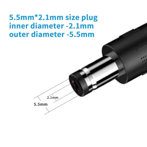 JLY (3 Set 3.94Ft) PD USB C to DC 5.5mm x 2.1mm Adapter Cable – 1FT Short Charger Cord with Stable Output for Camera, Router, Mini PC – Nylon Braided, Travel Ready, Plug & Play Cable – Enhanced Compatibility and Speed