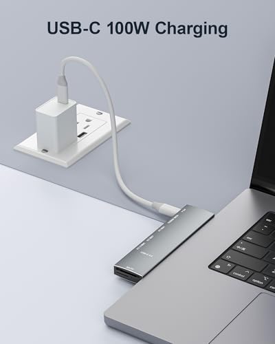 Maximize Your Mac Book’s Potential with the NXPGKEA 8-in-2 USB C Hub – Dual 4 K HDMI Outputs for Stunning Displays, High-Speed USB-A Ports for Effortless Data Transfers, and Micro SD/SD Card Readers for Instant File Access – Ideal for Mac Book Pro, Air M1/M2/M3, Dell XPS, Lenovo Think Pad, and HP Laptops – Compact, Durable Hub for Professionals on the Move