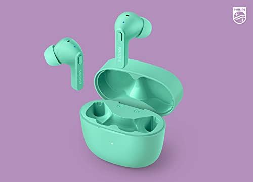Philips T2206 True Wireless Earbuds – Compact Charging Case, IPX4 Water-Resistant Design, Enhanced Audio Mobility for Active Lifestyles, Rapid Pairing Technology, Secure Fit for Music Lovers and Fitness Enthusiasts