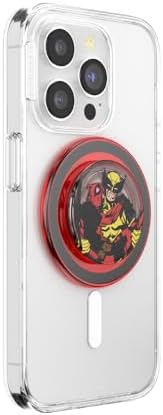 Marvel Captain America Mag Safe Pop Socket Grip – Secure Enamel Phone Holder with Kickstand, Wireless Charging Ready, Lightweight Design for Ultimate Usability and Marvel Fandom Style
