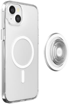 Transparent Mag Safe-Compatible Phone Grip Case for i Phone 15 Pro Max – Superior Drop Protection and Effortless Wireless Charging – Elevate Your Style with Enhanced Handling and Sleek Design