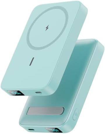 Advanced Magnetic Wireless Power Bank – 10800 m Ah Portable Charger with Foldable Stand, LED Battery Indicator, and 25 W Fast Charging for i Phone 16/15/14/13/12 Pro/Pro Max/Plus – Ultimate Compatibility and Convenience