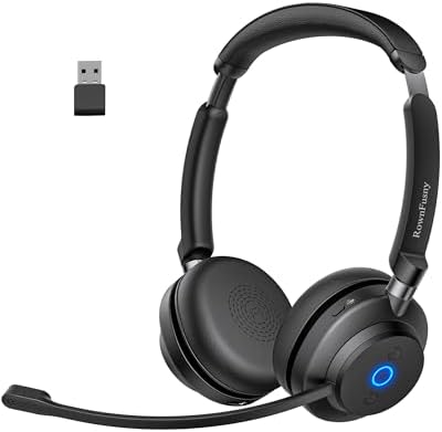 Revolutionary Bluetooth 5.3 Wireless Headset with Noise-Canceling Microphone – Experience Enhanced HD Sound Quality for Superior Calls and Immersive Music on PC, Laptop, i Phone, and Zoom – Ideal for Professionals and Everyday Audiophiles