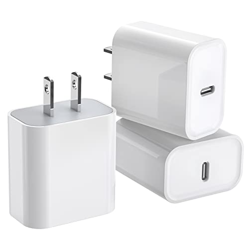 Ultimate 3-Pack USB-C Fast Charger for i Phone 16/15 – 20 W Power Delivery Quick Charge Adapter for i Pad Pro, Air Pods & More – Compact, Reliable & Safe Charging Solution for Home, Office, and Travel