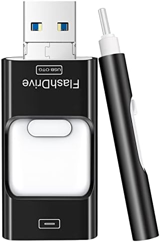 4-in-1 Rose Pink 256 GB Flash Drive for i Phone & i Pad – Versatile USB Type C Memory Stick for Seamless File Transfers Across Android, Computers & More – Enhanced Speed & Storage Solution for Photos, Videos, and Documents
