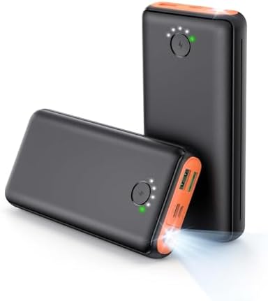 High-Capacity 40000 m Ah Portable Power Bank – 22.5 W Fast Charging USB-C External Battery Pack with Triple Output Ports for i Phone, Android & Samsung – Ultimate Travel Companion for Camping and On-the-Go Power Needs