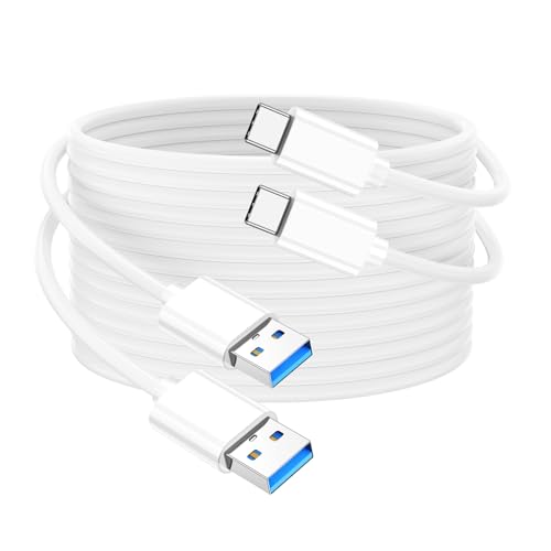 Compact 6-Inch USB A to USB C 3.1 Cable – 2-Pack for High-Speed 10 Gbps Data Transfer & Fast Charging | Perfectly Compatible with i Phone 15, Mac Book Pro, i Pad Pro, Samsung Galaxy S24, and Google Pixel | Ideal for Travel & Clutter-Free Connectivity | Durable Design for Everyday Use
