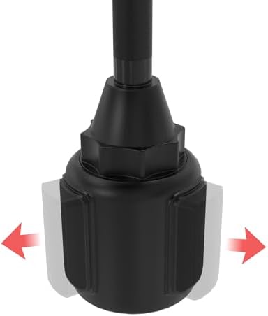 Transform Your Drive with the CTA Adjustable Vehicle Cup Holder Mount – VESA-Compatible Magnetic Tablet Holder with Splash-Proof Enclosure and Integrated Tray for 70 mm to 100 mm Cup Holders – Ultimate Convenience and Safety for On-the-Go Entertainment and Navigation