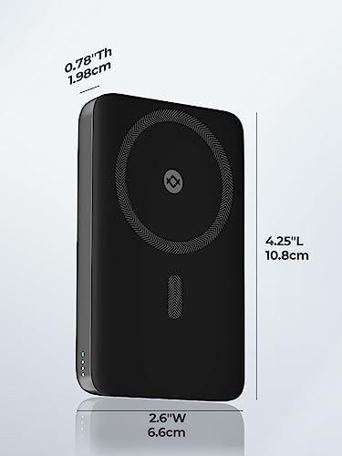 Magnetic 10,000 m Ah Battery Pack with Foldable Kickstand – High-Speed 30 W USB-C Wireless Charger for i Phone 16/16 Plus/16 Pro/16 Pro Max & 15/14/13/12 Series – Ultimate Portability and Enhanced Charging Efficiency
