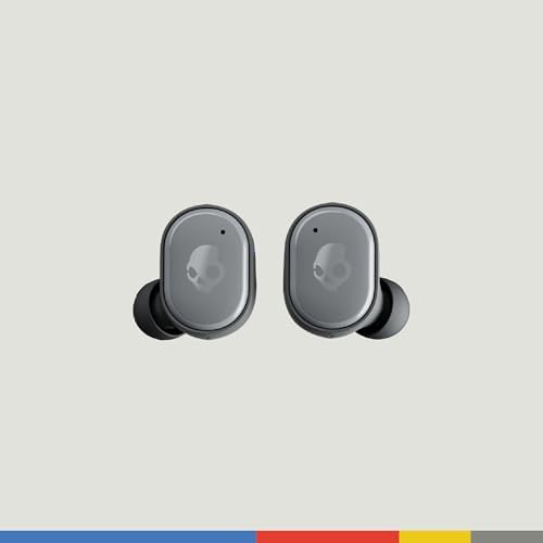 Skullcandy Grind Fuel Wireless Earbuds – Bluetooth Headphones with 40-Hour Battery Life, Noise-Isolating Comfort, and Wireless Charging Case – Customizable Audio via Skull-i Q App – True Black/Orange – Perfect for Music Lovers on the Go
