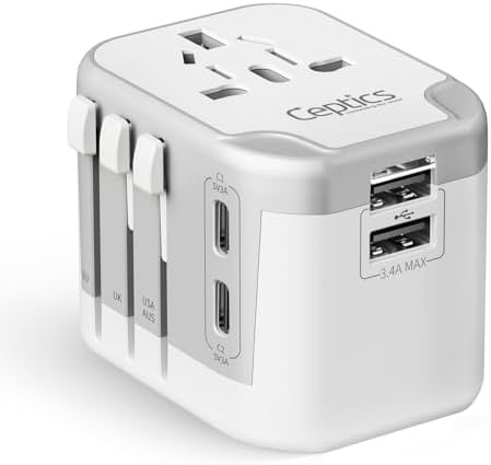 Compact Dual USB Travel Adapter for Effortless Charging in Australia, New Zealand, and China – Essential Type I Plug for Phones, Tablets, and Cameras – Quick Charge Capability with Universal Compatibility for Hassle-Free Global Adventures