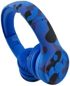 Light Blue Kids Bluetooth Headphones – Safe 93 d B Volume Limitation for Ear Protection – Foldable & Travel-Friendly Design – Built-in Microphone for Hands-Free Calls – Comfortable Wireless Headphones for Toddlers and Children – Perfect for School, Home, and Fun Activities