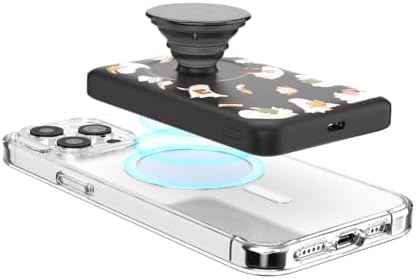 Mag Safe-Compatible Pop Sockets Power Pack: 5000 m Ah Portable Phone Charger for i Phone 12/13/14/15/16 Pro/Pro Max/Plus – Effortless Magnetic Wireless Power Bank in Sleek White for Fast Charging on the Go