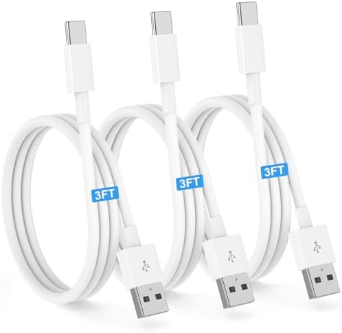 Essri 3-Pack Carplay USB A to C Cable for iPhone 16/15 Pro Max,USB C Car Charger Cable 3FT,Fast Charging Cord Compatible with iPad Pro/Air/Mini, for Apple 16/15 Series,for Samsung,Blue – Enhanced Compatibility and Speed