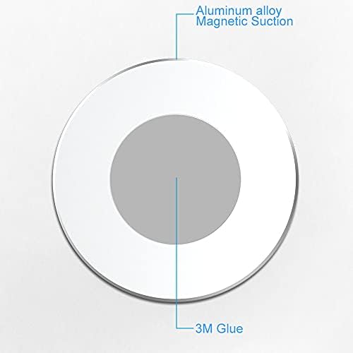 Sticky Magnetic Wall Holder for iPhone Magsafe, Wall Mount, Cradle for iPhone 15/14 / 13/12, pro, Mini, Pro Max, Pack of 2, with Metal Ring use for Android Phones – Enhanced Compatibility and Speed