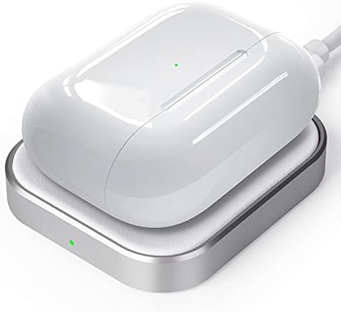 Premium Wireless Charging Station for Air Pods Pro & Compatible Models – Fast, Compact Power Hub with Overheat Protection – Sleek White Design for On-the-Go Convenience – Ideal for Travelers and Home Use – No Air Pods Included