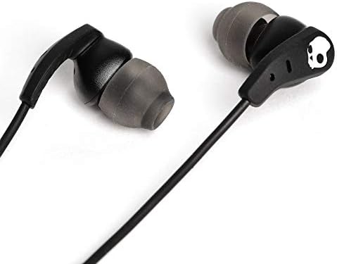 Skullcandy USB-C Wired Earbuds with Noise Isolation and Built-In Microphone – Custom Fit Ear Gel Sizes Included, True Black – Premium Sound Quality for Calls and Music, Sweat-Resistant Design for Active Lifestyles – Perfect for i Phone & Android Devices