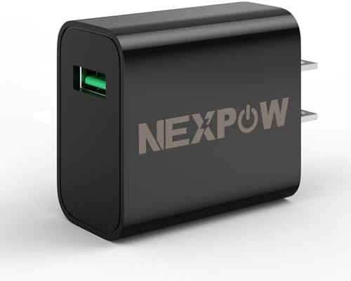 NEXPOW 18 W USB-C Wall Charger – Rapid Charging Power Adapter for Q Series Devices – Ultra-Compact & Lightweight Travel-Friendly Design with Advanced Overheat Protection for Safe and Efficient Charging Solutions