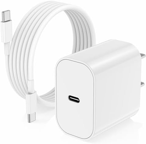 Elevate Your Charging Game with the i Phone 16 Charger Set: 6 ft Type C to C Cable & 3 USB-C Fast Charging Blocks for i Phone 16 Pro Max, 16, 15, 15 Plus, Air Pods Max 2 (2024) & Air Pods Pro 2 nd Gen – Maximum Speed & Compatibility for Effortless Power Anytime, Anywhere