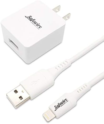 Apple Certified Lightning to USB Charging Kit – 6 ft Ultra-Durable Cable & 12 W Fast Charging Wall Adapter for i Phone 14, 13, 12, 11 Pro Max, i Pad Mini & Air – Reliable Power Solution for On-the-Go Compatibility