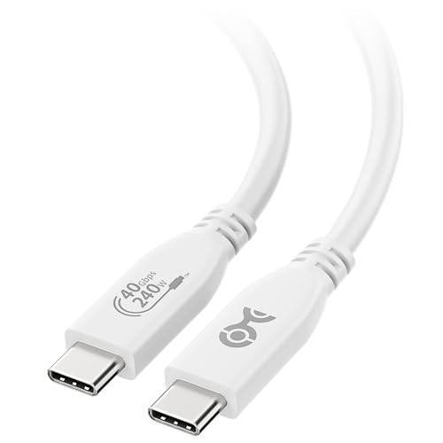 Unleash High-Speed Performance with Cable Matters 40 Gbps USB 4 Cable – Exceptional 8 K@60 Hz & 4 K@240 Hz Video Support, 240 W Fast Charging, Compact 3.3 ft Length, USB-IF Certified for Ultimate Thunderbolt 4 Compatibility and Seamless Data Transfer