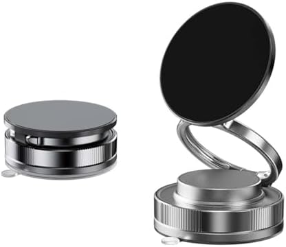 Vacuum Magnetic Phone Holder Stand,car phone holder,Foldable and Retractable Double-Sided Magnetic Phone Holder, Folding Swivel Stand, for Car/Mirror/Gym,Compatible with All Smartphones. – Enhanced Compatibility and Speed