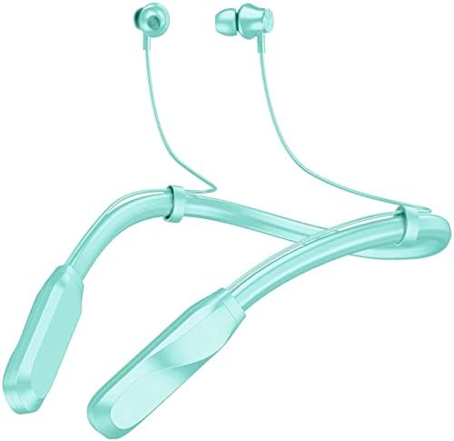 I35 Bluetooth Wireless Earbuds – 120 Hours Playtime, IPX5 Waterproof Neckband, Magnetic Suction Design, Skin-Friendly Comfort for Active Lifestyles, Enhanced Device Compatibility