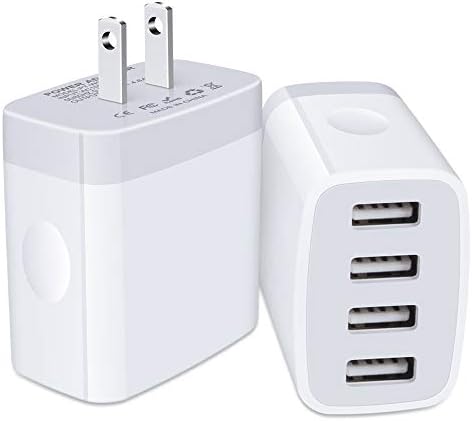 Dual USB Wall Charger 2-Pack – Rapid Charge Block for i Phone, Samsung Galaxy & Google Pixel – Universal Compatibility Power Adapter for Home, Office, and Travel – Fast Charging Technology with Compact Design – Reliable Multi Plug Outlet Solution for All Your Devices