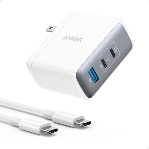 Anker Nano 100 W Ga N II USB-C Charger – Ultra-Compact 3-Port Fast Charger for Mac Book Pro/Air, Pixelbook, Think Pad, Dell XPS, i Pad Pro, i Phone 16 Series, Galaxy S23 & More – Award-Winning Design with 5 ft USB-C Cable for Enhanced Speed & Durability – Charge 3 Devices Simultaneously with 5000+ Bend Lifespan Cable – Smaller Size, Superior Power Performance