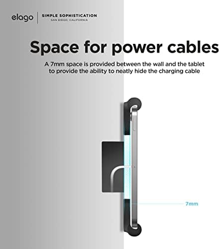 Elevate Your Smart Home with the Elago Wall Mount for i Pads – Stylish and Functional Tablet Stand with Scratch-Free Protection, Effortless Installation, and Integrated Cable Management – Compatible with Mini, Air, and Pro Models for Seamless Home Kit Integration and Enhanced Aesthetics
