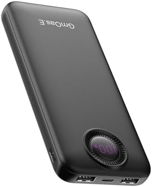 Compact 10,000 m Ah Power Bank – Fast Charging Portable Charger with Dual USB-C Compatibility for i Phone 16, Samsung, and Android Devices – Sleek Black Design for Ultimate Travel Convenience and Enhanced Device Performance