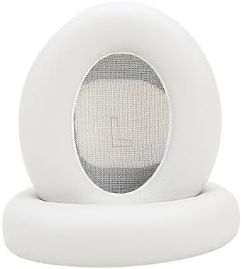 Transform Your Bose QC Ultra Wireless Headphones with Luxurious Protein Leather Earpads – Advanced Noise Isolation Foam for Unmatched Comfort and Immersive Sound (White Smoke) – Ideal Replacement Cushions for Superior Audio Enjoyment