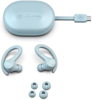 JLab Go Sport+ Wireless Workout Earbuds – Unrivaled 35+ Hour Bluetooth Battery Life, C3 Clear Calling Technology for Distinct Conversations, and Secure Earhook Design for Unyielding Stability During Workouts – Elevate Your Sound Experience with 3 Adjustable EQ Settings and Broad Device Compatibility in Sleek Graphite Finish