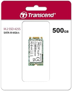 Elevate Your Device Performance with Transcend 250 GB M.2 2242 SATA III SSD – Lightning-Fast 500 MB/s Speeds, Ideal for Ultrabooks, Laptops, and Desktops, Featuring 3 D TLC NAND Flash, LDPC Error Correction, and SLC Cache for Unmatched Reliability and Compatibility