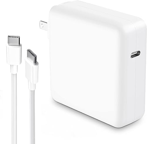 High-Speed 67 W USB-C Charger for Mac Book Pro & Air – Compatible with 13/14 Inch Models, Includes 6.6 ft USB-C Cable for Rapid Charging and Data Transfer – Versatile Power Adapter for 12 Inch Mac Book and All USB-C Devices – Enhanced Safety Features & Smart Charging Technology for Optimal Performance