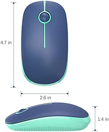 Sleek Vssoplor Wireless Mouse – Ultra-Slim Silent Optical Companion for Laptops & PCs | 2.4 GHz Nano Receiver, Perfect for Quiet Workspaces & Travel | Enhanced Compatibility for Windows, Mac & Linux