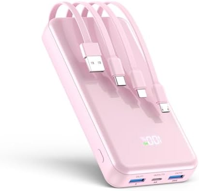 Extraordinary 42800 m Ah Portable Charger with Integrated Cables – 22.5 W PD Fast Charging Power Bank for i Phone 16/15/14/13/12 & Android – Charge Up to 6 Devices at Once with Advanced Safety Features – Optimal Travel Companion with User-Friendly LED Display Experience unparalleled charging capabilities with our cutting-edge 42800 m Ah portable power bank, designed for seamless compatibility with i Phones (16-11 series) and popular Android devices like Samsung S23/S22/S21. Featuring built-in cables (Type-C, i OS, Micro, USB-A), this all-in-one powerhouse eliminates the need for multiple cords and adapters, making it perfect for dynamic lifestyles. With lightning-fast 22.5 W PD fast charging technology, boost your i Phone 15 to 60% in just 30 minutes while safeguarding your devices with intelligent charging recognition. This versatile charger supports simultaneous charging for up to 6 devices, ideal for travel, camping, or outdoor adventures. The compact design (5.61”x2.88”x1.12”) and intuitive LED display ensure you’re always in control of your power needs. Stay connected and worry-free with built-in security features that monitor and prevent overcharging. Elevate your on-the-go lifestyle with this essential power bank!