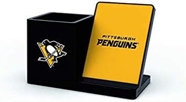 SOAR NHL Wireless Charging Station and Desk Organizer – Premium Qi Fast Charger with Team Logo for Sports Fans, Sleek Accessory Holder for a Tidy Workspace, Perfect for Phones and Essentials