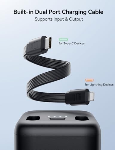 Revolutionary 3-in-1 Magnetic Power Bank: 18 W Fast Wireless Charger for Apple Watch, i Phone & Samsung – 5000 m Ah Portable Charger with Integrated Cable in Elegant White for Ultimate On-the-Go Energy Solution and Seamless Device Compatibility