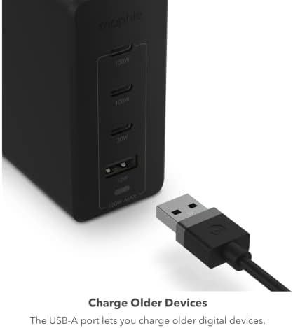Mophie Speedport 20 W USB-C Fast Charger – Compact Ga N Technology Power Adapter for Mac Book Pro 13, i Phone 16/15/14 Pro, Galaxy S25/S24, Google Pixel 9 – Efficient and Lightweight Charging Solution for On-the-Go Professionals