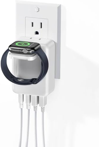 Ultra-Fast 43 W USB C Multiport Charger with Foldable Magnetic i Watch Dock – Superior Charging Solution for i Phone 16/15/14/13/12/Pro Max/8/7, Tablets, and Samsung Devices – Compact, Portable, and Highly Compatible Power Adapter for On-the-Go Charging Needs