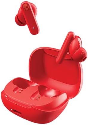 Skullcandy Smokin’ Buds Wireless Earbuds – Premium Bluetooth Headphones with Enhanced Noise Isolation, 20-Hour Playtime, IPX4 Sweat-Resistant Design – Ideal for Fitness Enthusiasts and Seamless Hands-Free Communication on i Phone & Android Devices