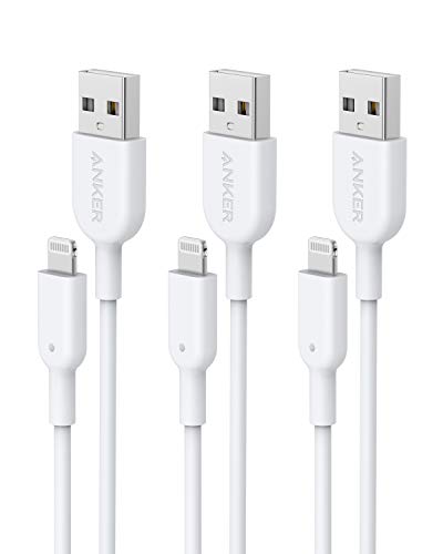 Powerline II Lightning Cable by Anker – MFi Certified 3 FT USB Charging & Sync Cord for i Phone 11, SE, Xs, XR, and More – Durable, High-Speed Data Transfer, Tangle-Free Design for Everyday Convenience and Travel