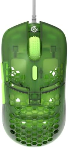 Gwolves Hati HTS Ultralight Honeycomb Wired Gaming Mouse – 48 g Precision with 16,000 DPI Sensor, Low Latency, Anti-Interference, 6 Customizable Buttons, On-Board Memory for PC/Mac/Laptop – Stardust Golden Small Edition for Maximum Speed and Comfort