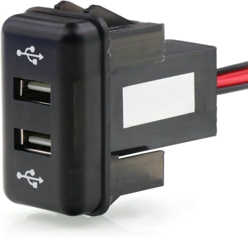 Rapid Charge Dual USB Car Charger for Volvo FH & FH12 – 5 V 2.1 A Fast Charging Socket for i Phone, i Pad & Smartphones – Universal 12 V/24 V Compatibility with Safety Features and Space-Saving Design