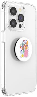 Magnetic Pop Sockets Pop Grip for Mag Safe – Customizable Phone Holder & Kickstand for i Phone Mag Safe Cases – Secure Grip, Hands-Free Viewing, Wireless Charging Compatible – Fluted Fatigue Design for Enhanced Style and Functionality