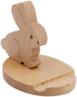 Whimsical Dog-Themed Wooden Phone Stand – Charming Desk Accessory for Mobile Devices, Perfect Gift for Pet Enthusiasts, Stylish and Functional Home Office Decor with Stable Anti-Slip Base for Enhanced Productivity and Optimal Viewing Experience