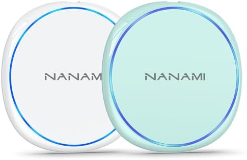 NANAMI Dual Pack Fast Wireless Charger – Qi Certified 10 W Charging Pad for i Phone 15/14/13/12/SE 2020/11 Pro & Samsung Galaxy S25/S24/S23/S22/S21/S20/Note 20 – Effortless Device Compatibility & Enhanced Speed for Air Pods Pro/3/2 – Sleek, Portable Design with Non-Slip Surface for Uninterrupted Charging