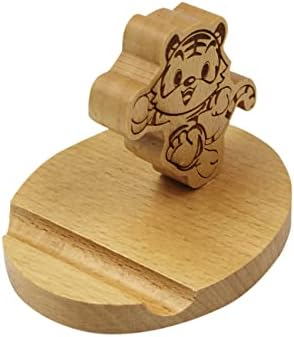 Whimsical Dog-Themed Wooden Phone Stand – Charming Desk Accessory for Mobile Devices, Perfect Gift for Pet Enthusiasts, Stylish and Functional Home Office Decor with Stable Anti-Slip Base for Enhanced Productivity and Optimal Viewing Experience
