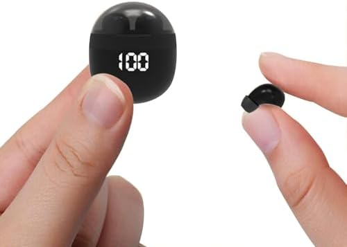 Invisible Mini Bluetooth Earbuds – Ultra-Compact In-Ear Headphones with Premium Sound Quality, IPX5 Waterproof Rating, and Ergonomic Comfort for All-Day Listening – Advanced Touch Control for Effortless Device Compatibility and Seamless Audio Experience